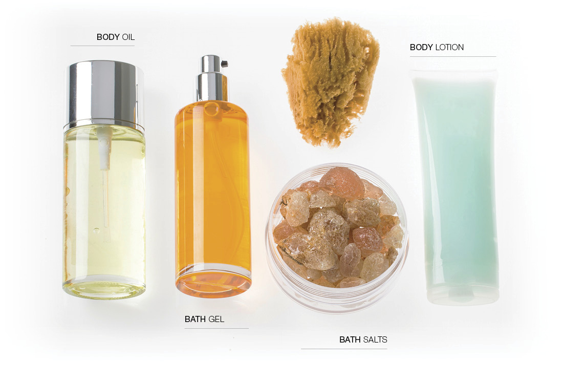 Bath and Body Products - Body Oil, Bath Gel, Bath Salts, Body Lotion